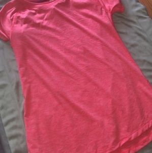 Pink workout tee